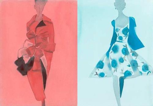 Mats Gustafson, fashion illustration, Elle, Couture fashion, Illustration, Watercolor, art, fashion art, fashion, french, paris