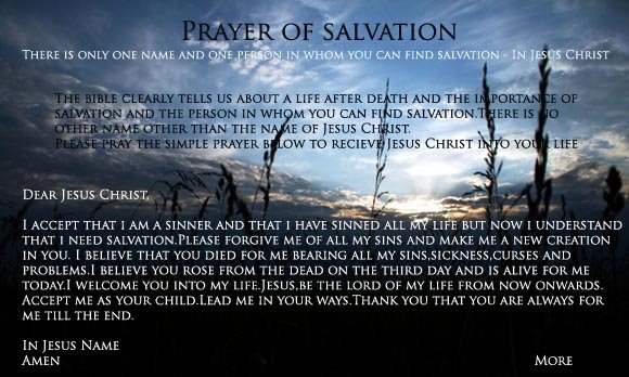 Salvation : Only in Jesus Christ!