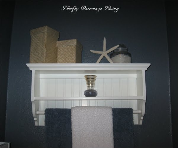 Thrifty Parsonage Living: Bathroom Makeover Revealed - Bead Board Wallpaper