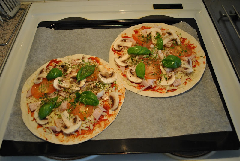 Two homeade pizzas