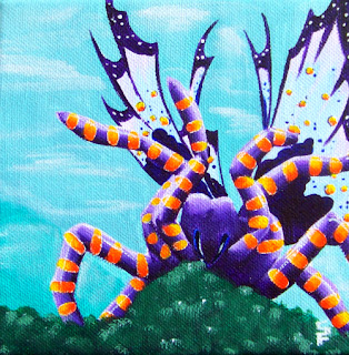 Spider Fairy Acrylic Painting