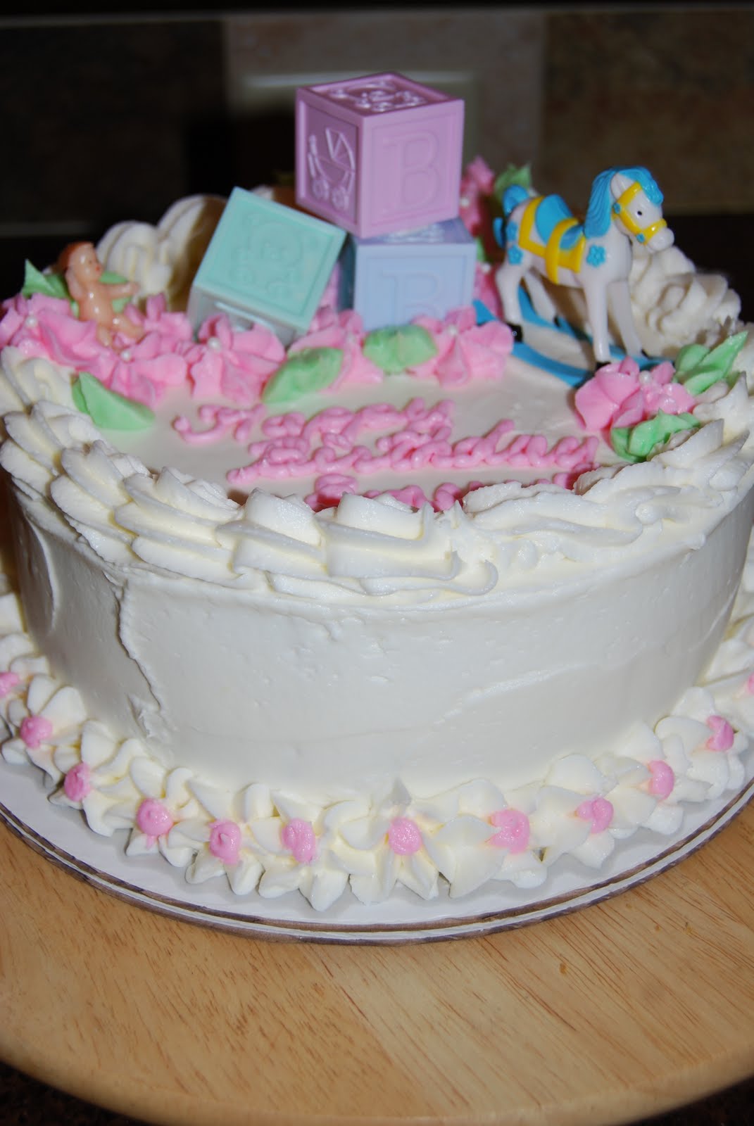 Gamma Susie's This n That Baby Cake with Butter Cream Frosting