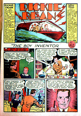 Dickie Dean boy inventor appears in this classic collector comic book from by Jack Cole.