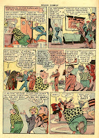 Cartoon characters talk in this vintage old comic book page by artist Alex Kotzky.