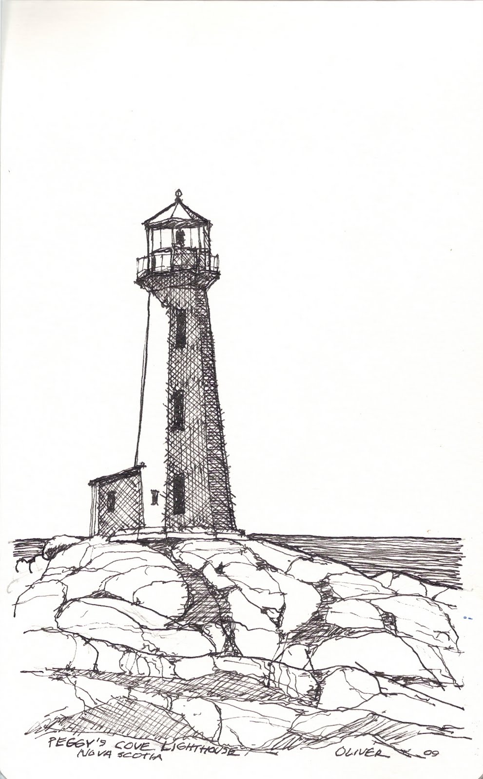 Lighthouse Line Art : Tim oliver s sketchbook peggy cove lighthouse nova scotia