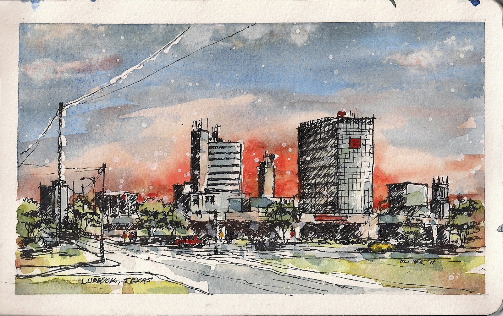 Lubbock Texas Skyline