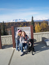 All the girls in front of Mt. Mckinley