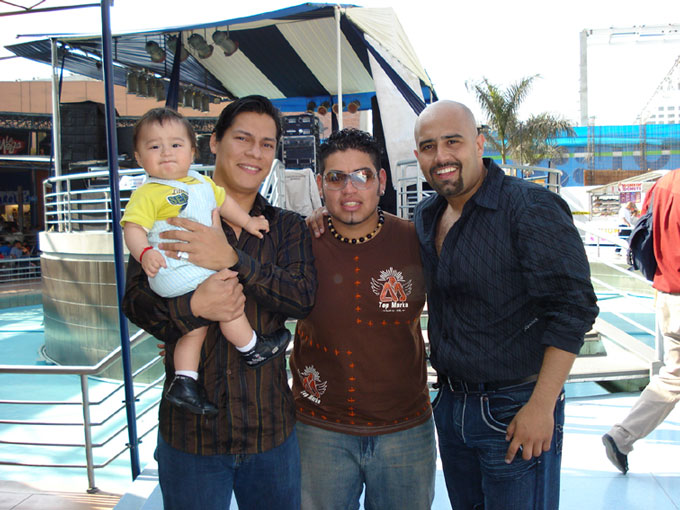 Con Marco Romero y Changuito