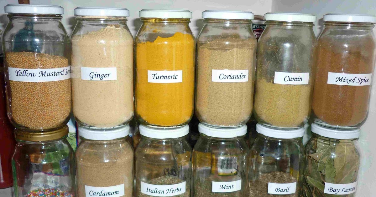 Simpleliving Glass Jars With My Herbs & Spices