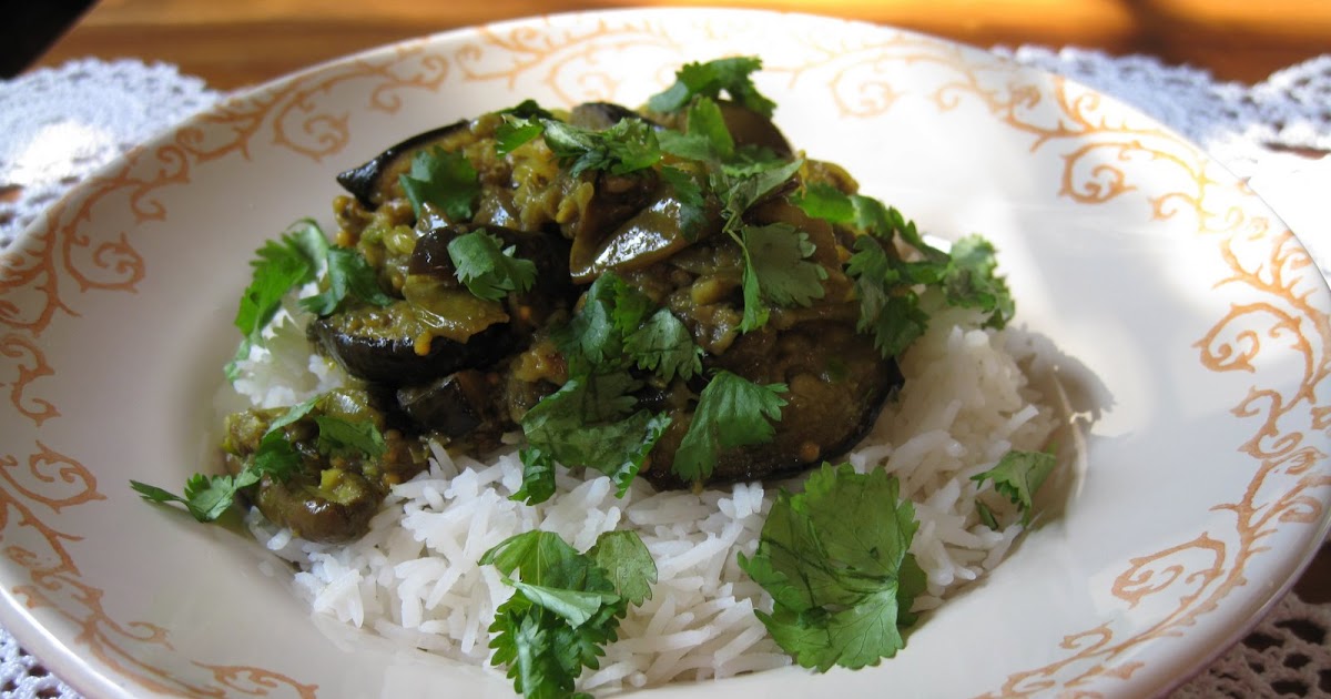 This Redhead Cooks Curried Eggplant