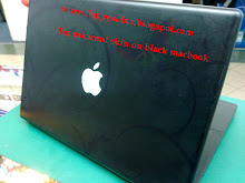 Translucent skin on black macbook