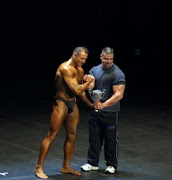 Mike presenting a trophy!