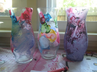 Painted Vases - {The Preppy Strawberry}