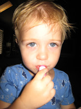 Noah loves lip gloss!