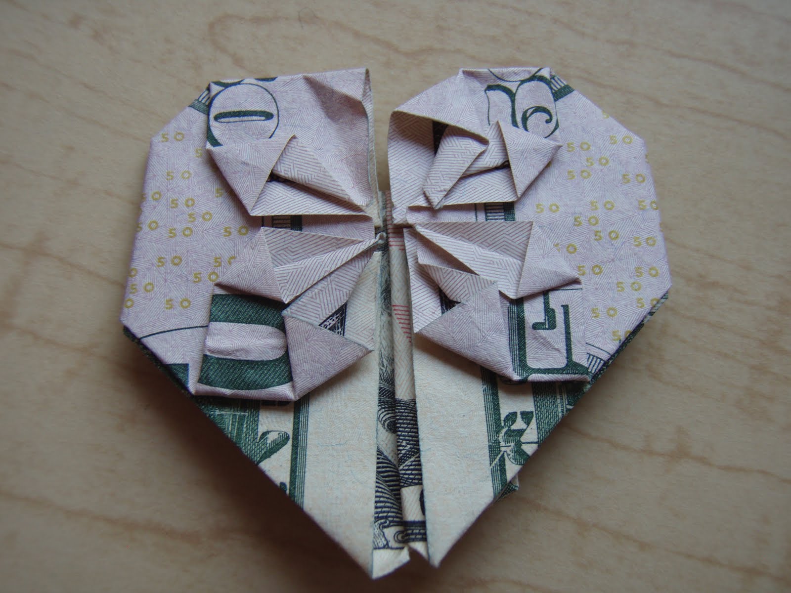 Dollar Bill Heart