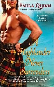 Review: A Highlander Never Surrenders by Paula Quinn.