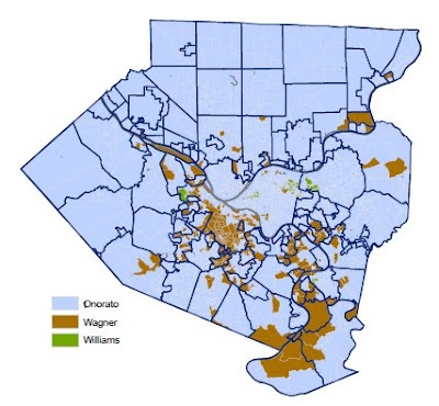 County Dem primary map