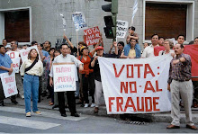 Peruanos en Espana protestan por el fraude electoral
