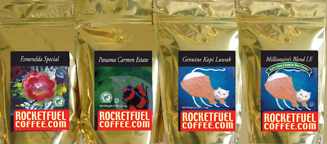 The Rocketfuelcoffee.com Freshest and finest Line-up of coffees.