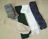 crocheted scarves