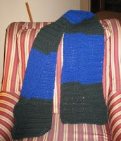 crocheted scarf