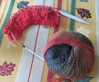 start of a scarf
