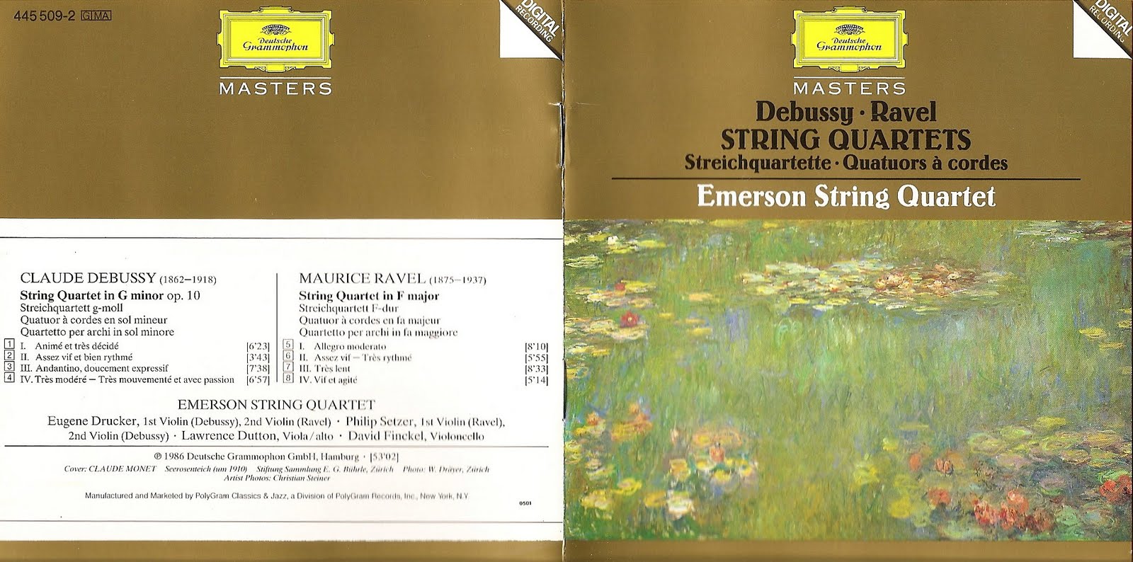 Scanscanscans Emerson String Quartet String Quartets [Debussy & Ravel]