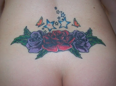 Lower Back Tattoo On Girl