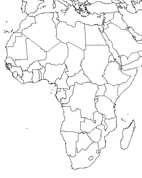 I've inserted a blank map of Africa into this post, which you can