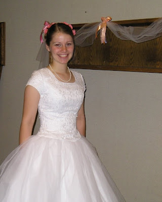 First we have my wedding dress I wanted a large princess poofy wedding 