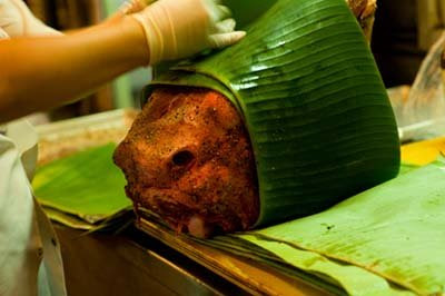 How to make cow head barbacoa