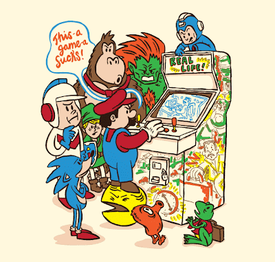 Threadless - This Game Sucks Video Game Themed T-Shirt by David Creighton-Pester
