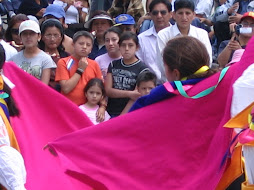 Dancer and onlookers