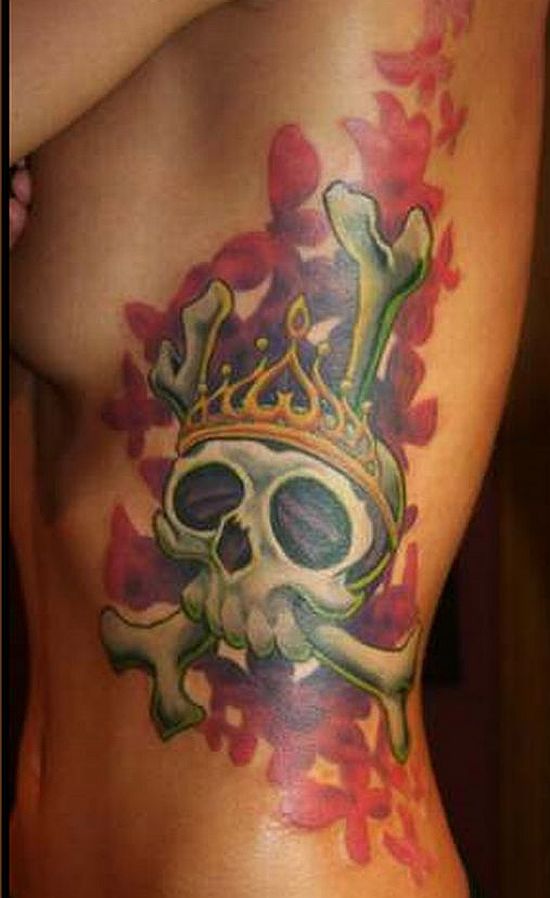 skull tattoo for girls