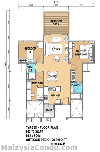 Partially Furnished Condominium For Sale At The Treez Bukit Jalil Land