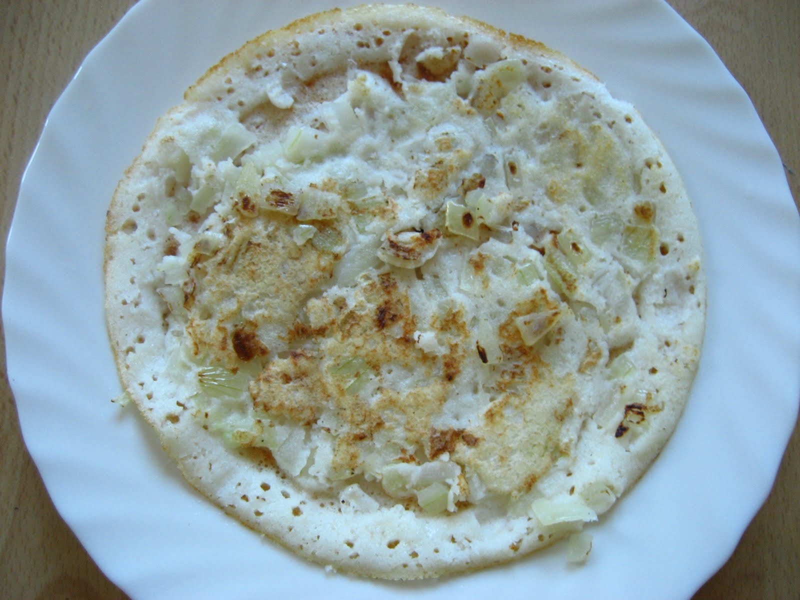 Indian delicacies ONION DOSA