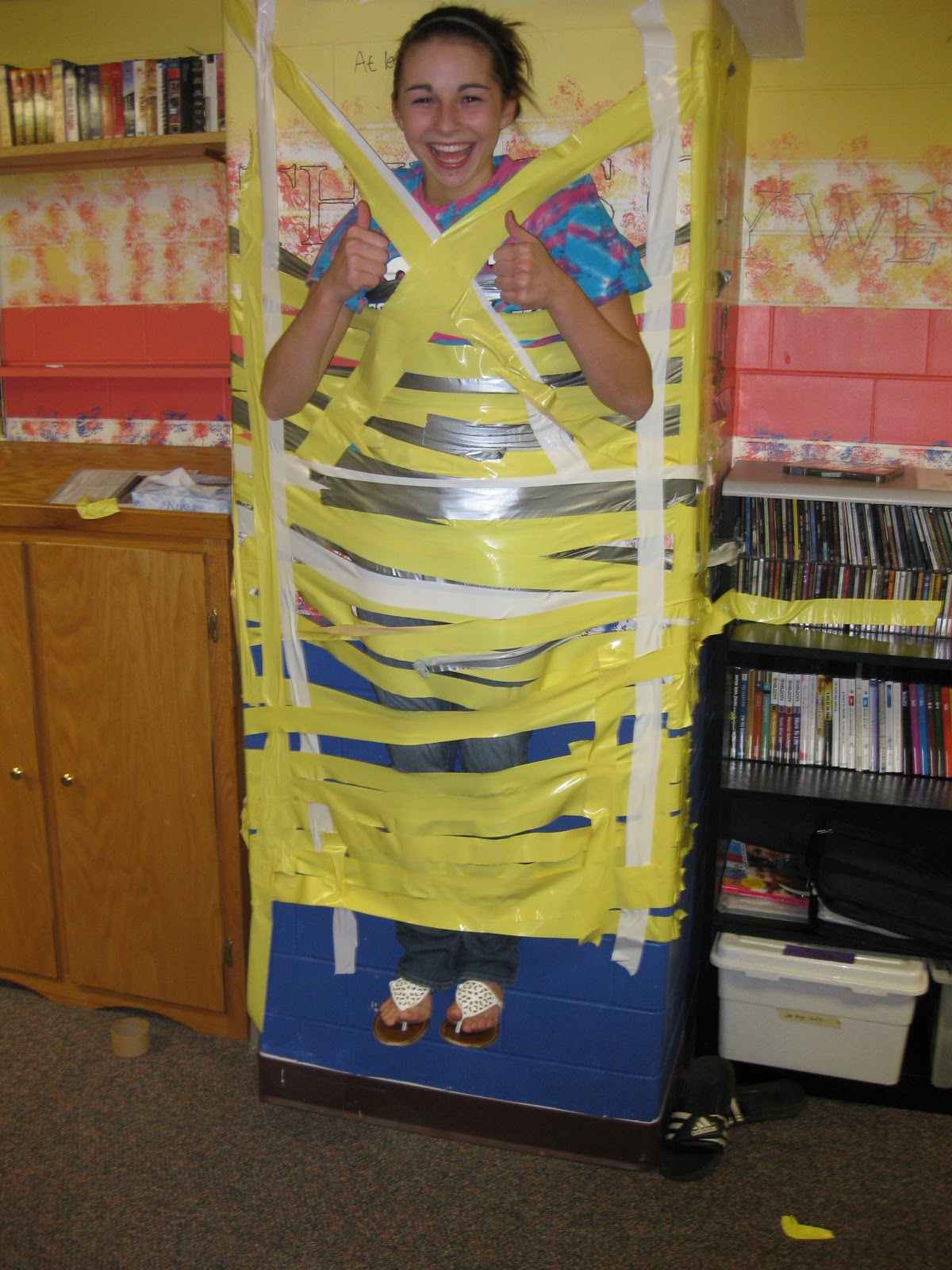 FUMC Youth ) "Duct tape your friend to the Wall" )