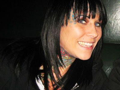 Michelle Bombshell McGee Head Tattoo