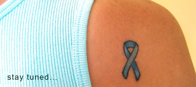 An Ovarian Cancer Teal Ribbon in memory of our mom,