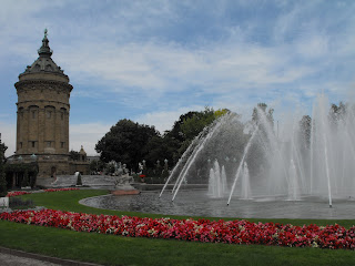 Mannheim Water Tower & fountains