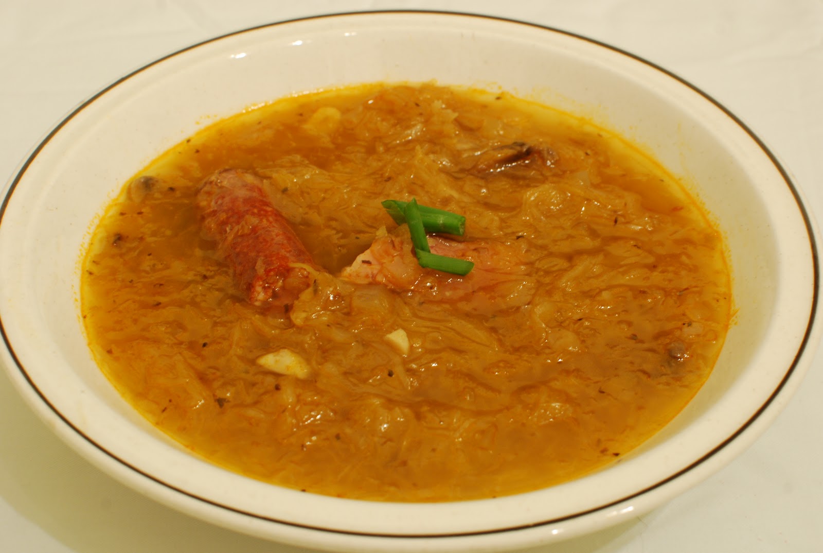 slovak mushroom sauerkraut soup