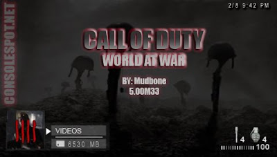 Call Duty World War PSP themes for 5.00M33