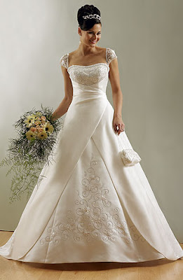 strapless wedding dress