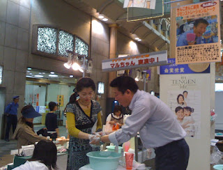 山形屋の店頭でイベント！