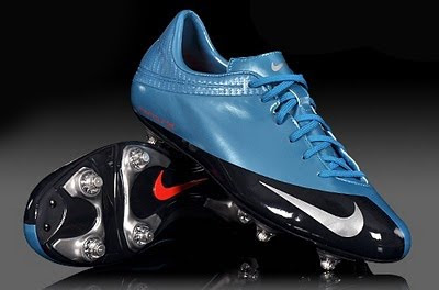 botines nike mercurial azules