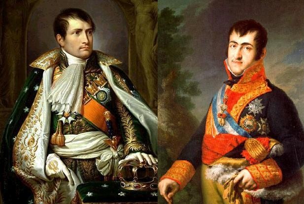 Principales personajes en la invación napoleónica a España.