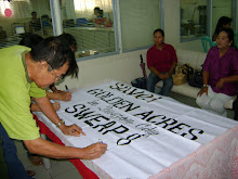 SWEAP Chapter in Tacloban unites to save Golden Acres in QC!