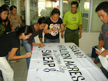 SWEAP Chapter in Tacloban unites to save Golden Acres in QC!