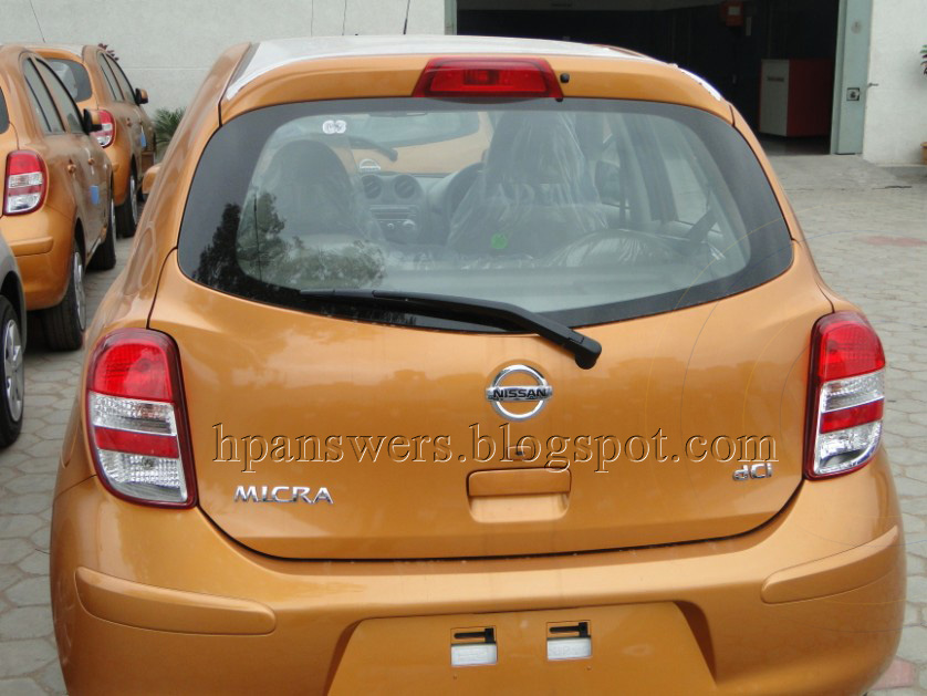 Orange Nissan Micra