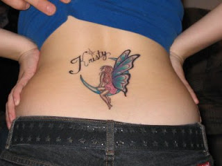 fairy lower back tattoo was sitting in month good fairy tattoos design